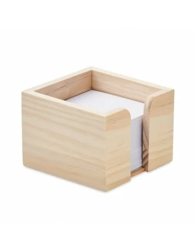 Memo cube dispenser in bamboo SEQUOIA | MO6482