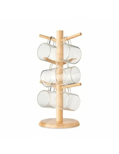 Bamboo cup set holder BOROCUPS | MO6300