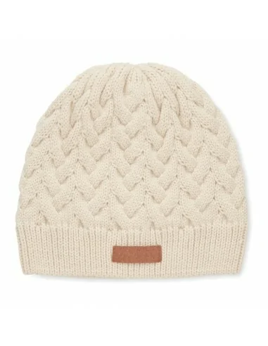 Cable knit beanie in RPET KATMAI | MO6659