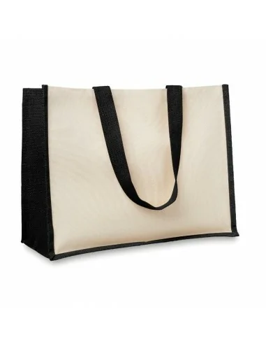 Jute and canvas shopping bag CAMPO DE FIORI | MO8967