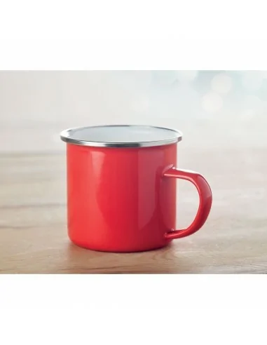 Metal mug with enamel layer PLATEADO | MO9756