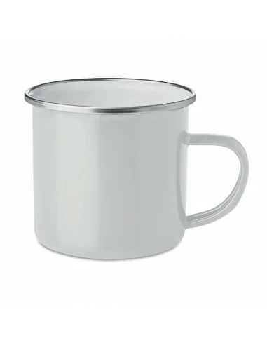 Metal mug with enamel layer PLATEADO | MO9756