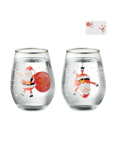 Set de 2 vasos de Navidad NOEL