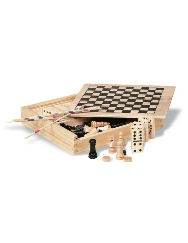 4 games in wooden box TRIKES