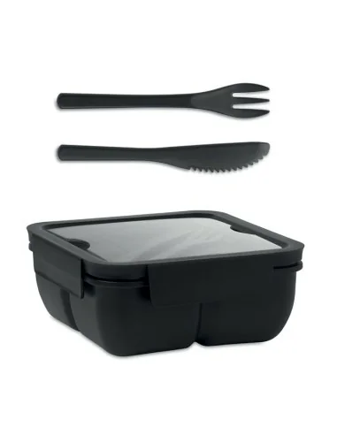 Lunch box with cutlery 600ml SATURDAY