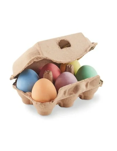 6 chalk eggs in box TAMAGO