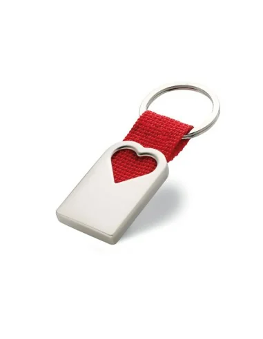 Heart metal key ring BONHEUR