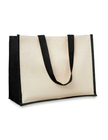 Jute and canvas shopping bag CAMPO DE FIORI