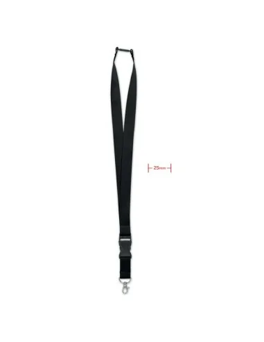 Lanyard with metal hook 25mm WIDE LANY