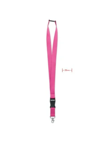 Lanyard with metal hook 25mm WIDE LANY