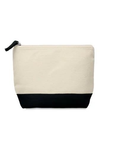 Bicolour cotton cosmetic bag KLEUREN