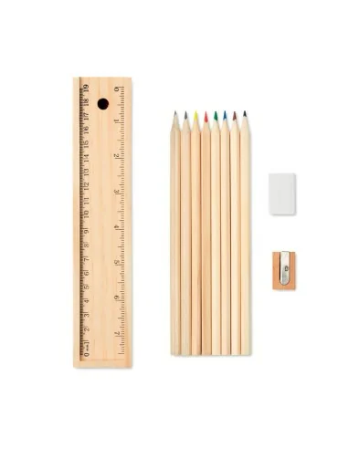 Stationery set in wooden box TODO SET