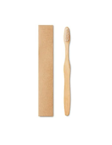 Bamboo toothbrush in Kraft box DENTOBRUSH