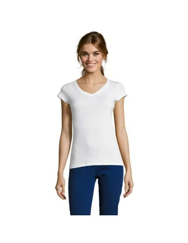 MOON WOMEN'S V-NECK T-SHIRT MOON